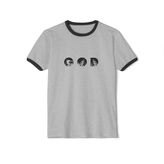 Christian T-Shirt — "front:God.. Follower of Christ, protector by nature..." Back