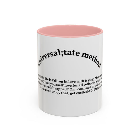Motivation by andrew tate — "Universal tate method" Accent Mug