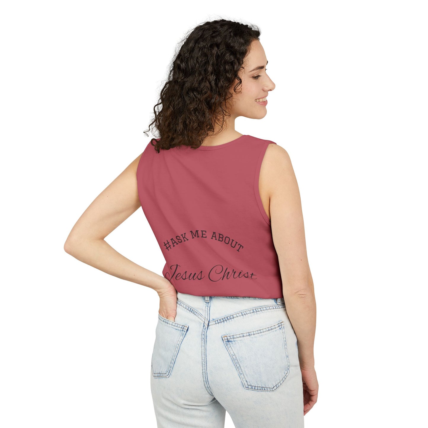 Daughter of the King, #AskAboutChrist Tank/Crop Top β Christian Faith 'Viral Trendy' Crop Top