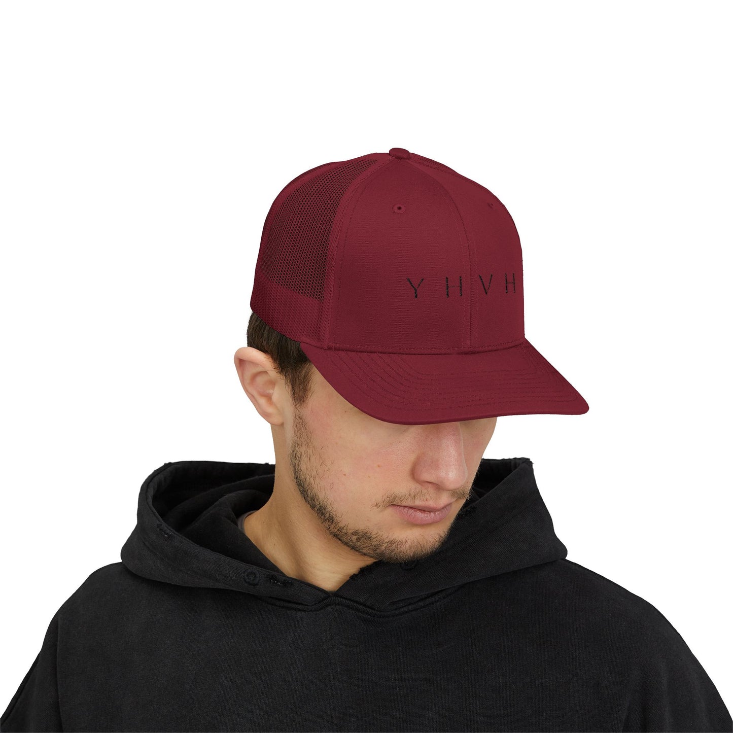 YHVH Trucker Cap – Minimalist Snapback Hat
