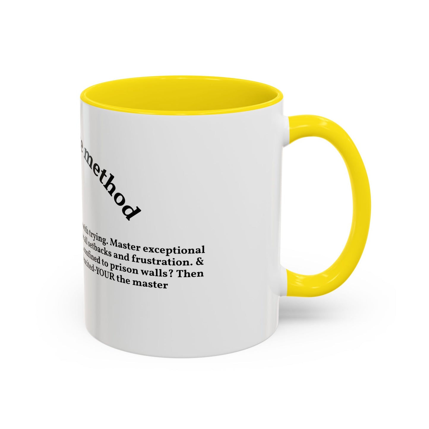 Motivation by andrew tate — "Universal tate method" Accent Mug