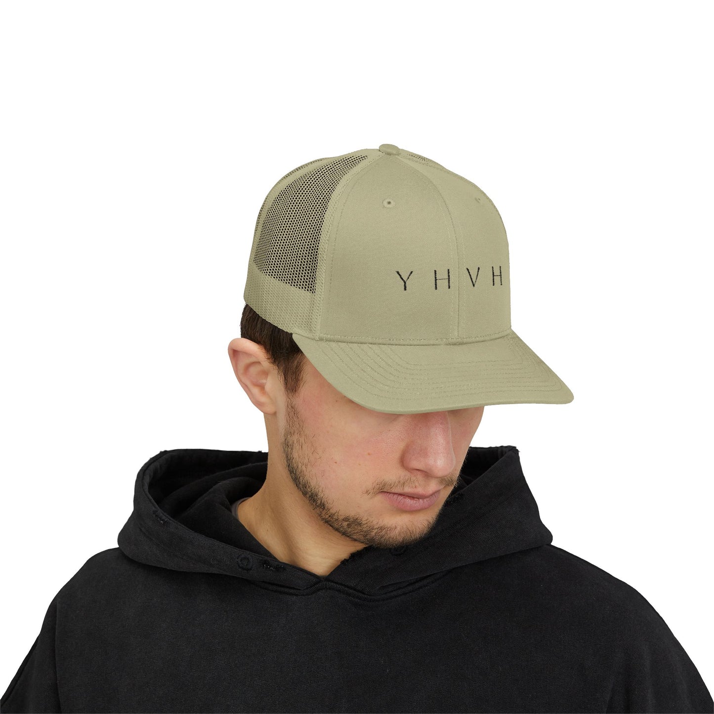 YHVH Trucker Cap – Minimalist Snapback Hat