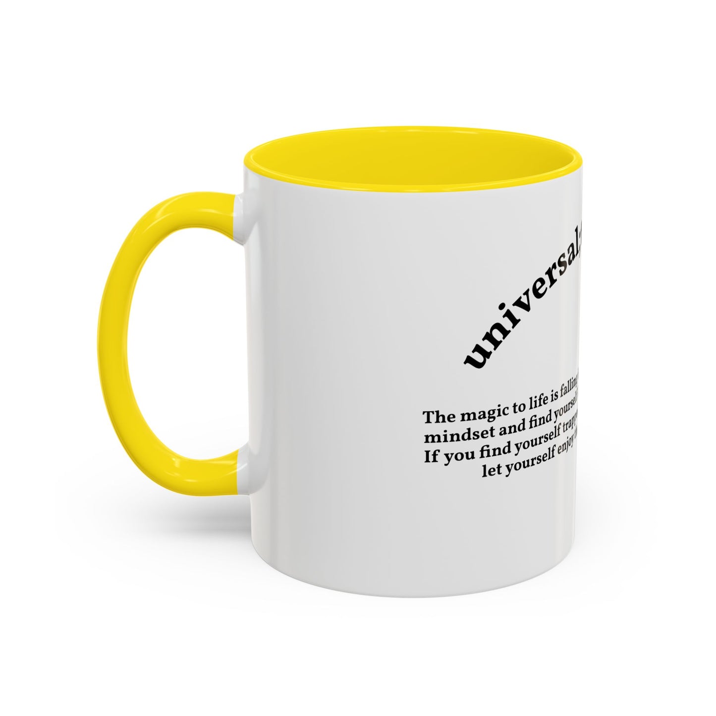 Motivation by andrew tate — "Universal tate method" Accent Mug
