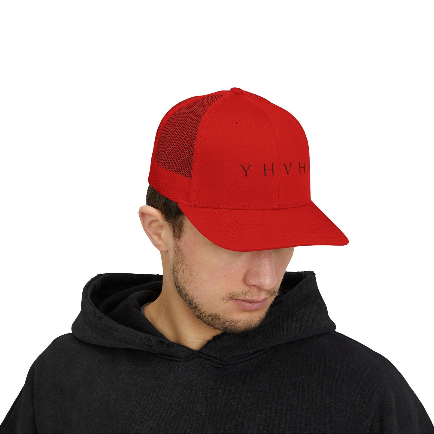 YHVH Trucker Cap – Minimalist Snapback Hat