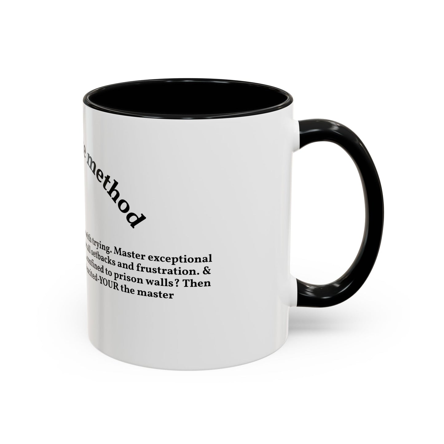 Motivation by andrew tate — "Universal tate method" Accent Mug