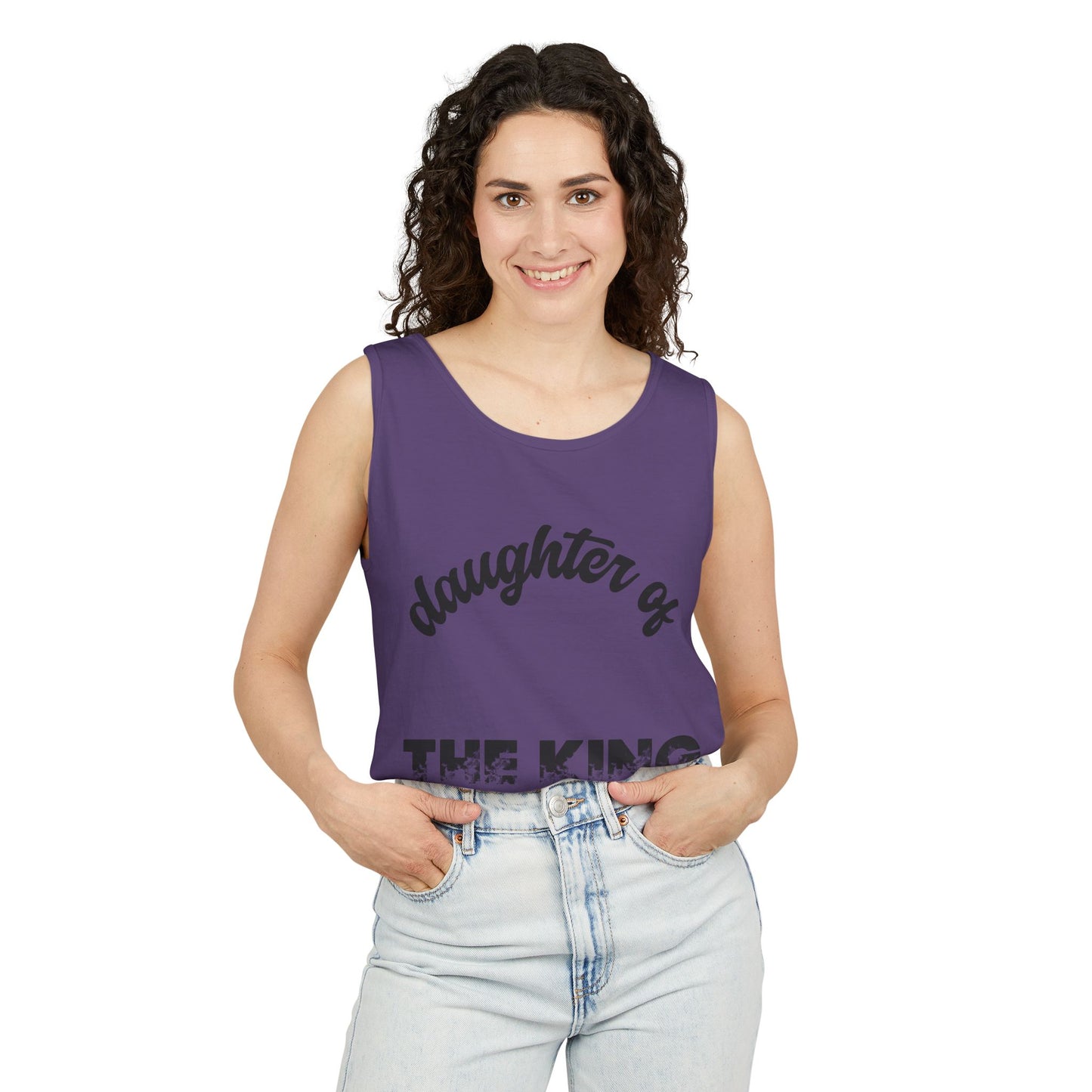Daughter of the King, #AskAboutChrist Tank/Crop Top — Christian Faith 'Viral Trendy' Crop Top