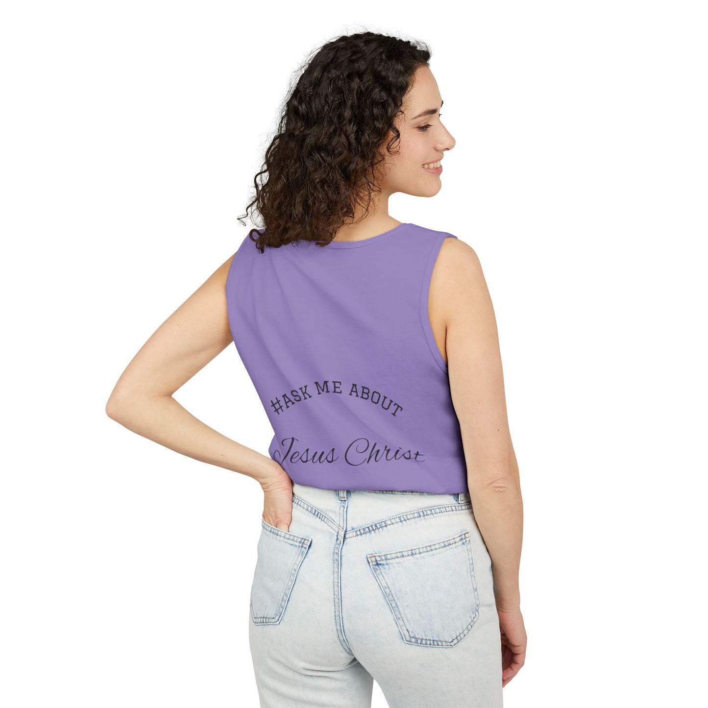 Daughter of the King, #AskAboutChrist Tank/Crop Top — Christian Faith 'Viral Trendy' Crop Top
