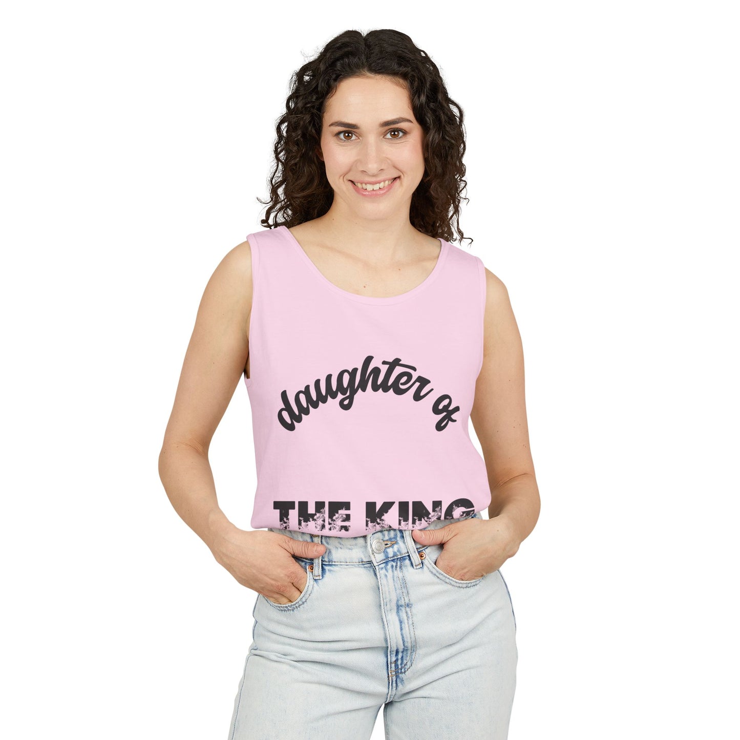 Daughter of the King, #AskAboutChrist Tank/Crop Top — Christian Faith 'Viral Trendy' Crop Top
