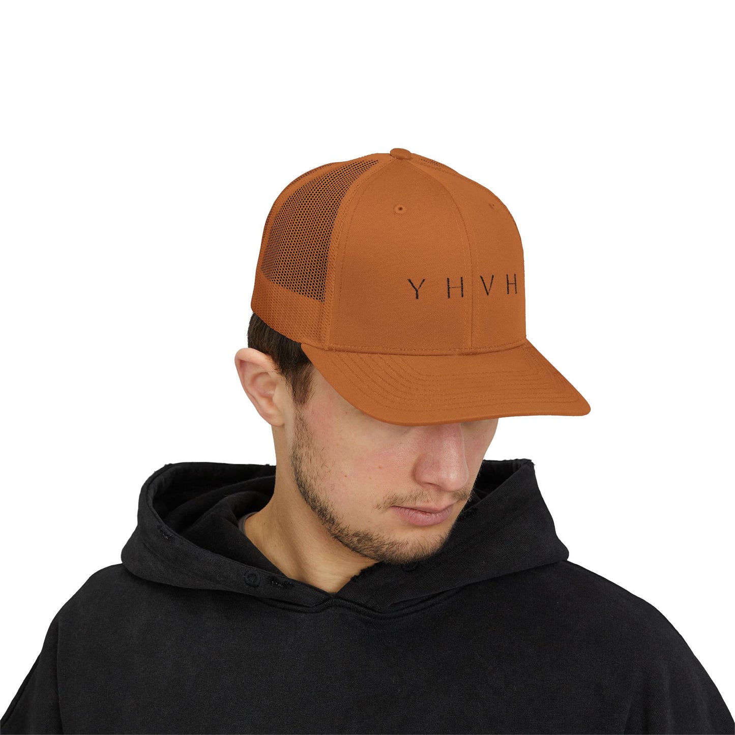 YHVH Trucker Cap – Minimalist Snapback Hat