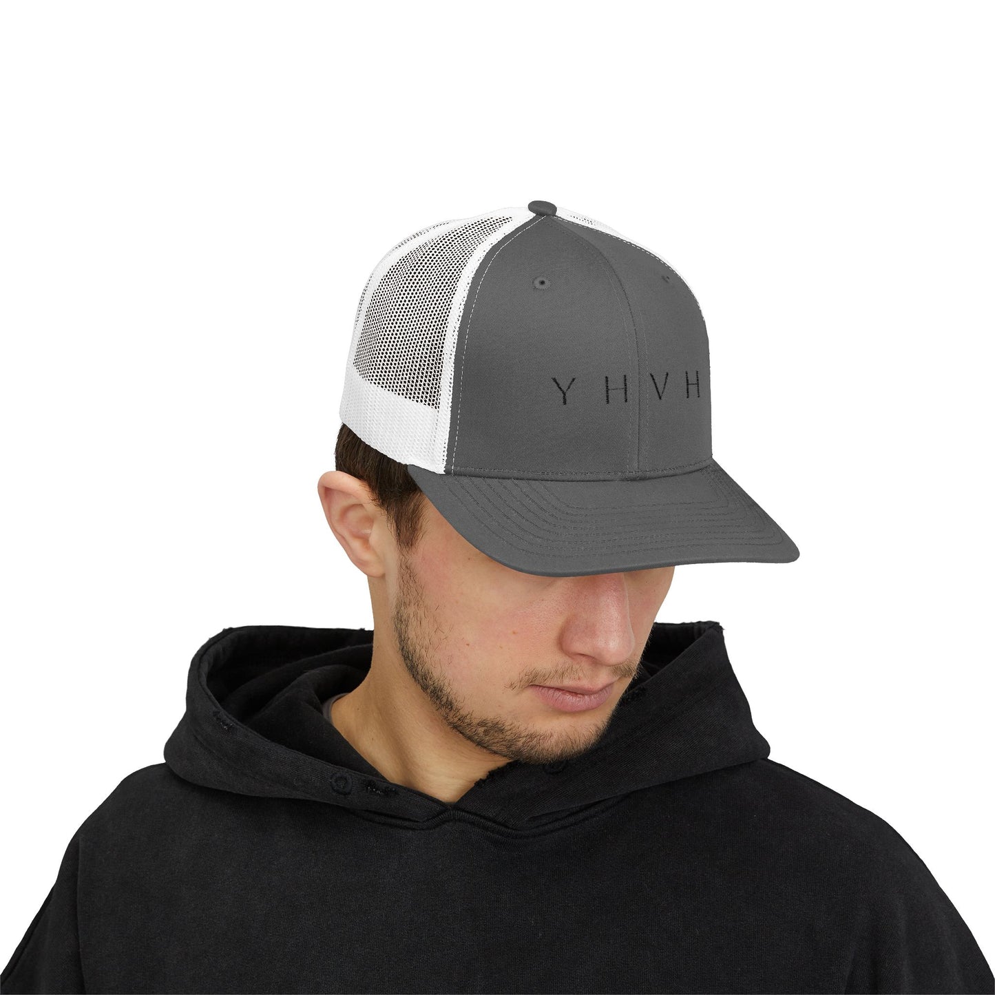 YHVH Trucker Cap – Minimalist Snapback Hat