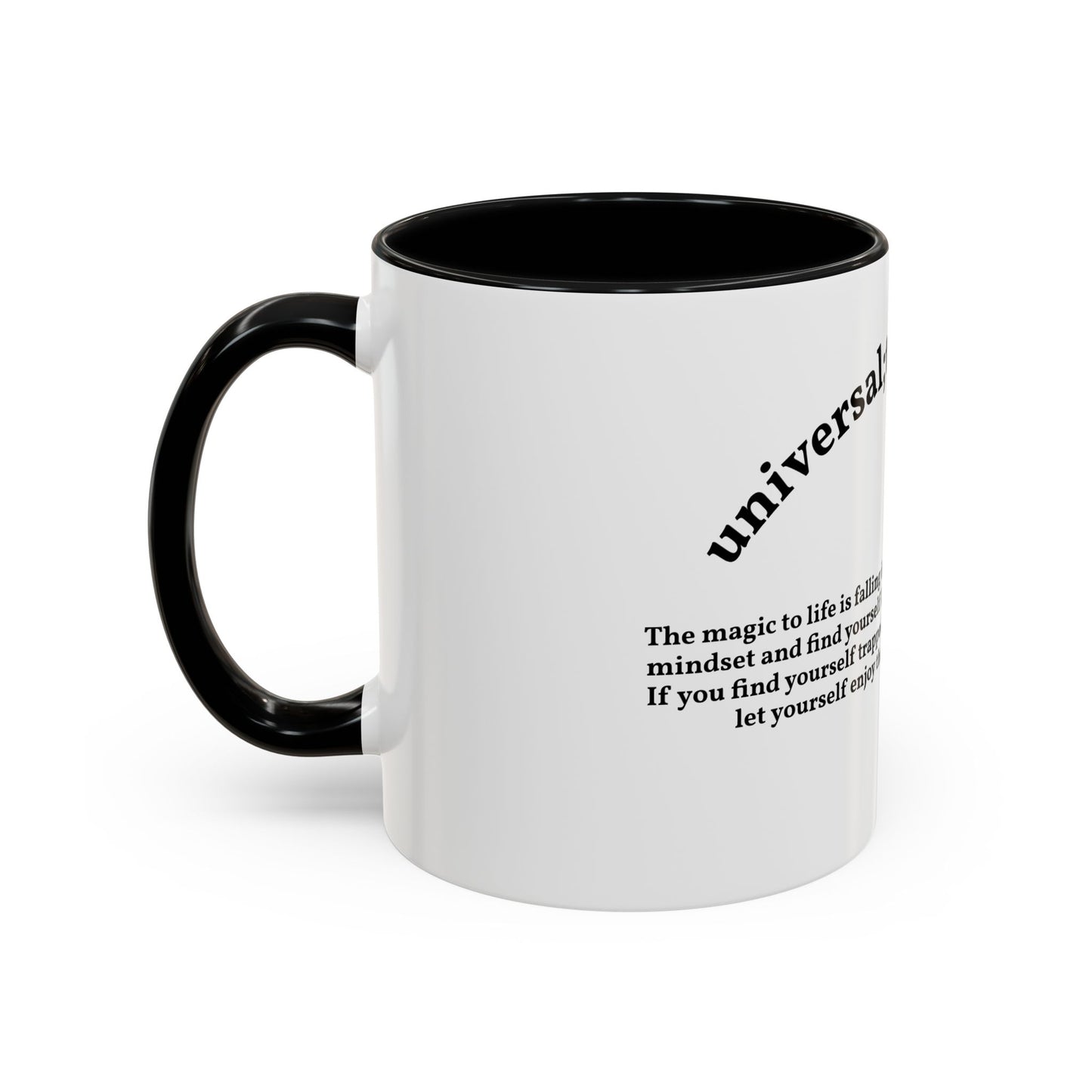 Motivation by andrew tate — "Universal tate method" Accent Mug