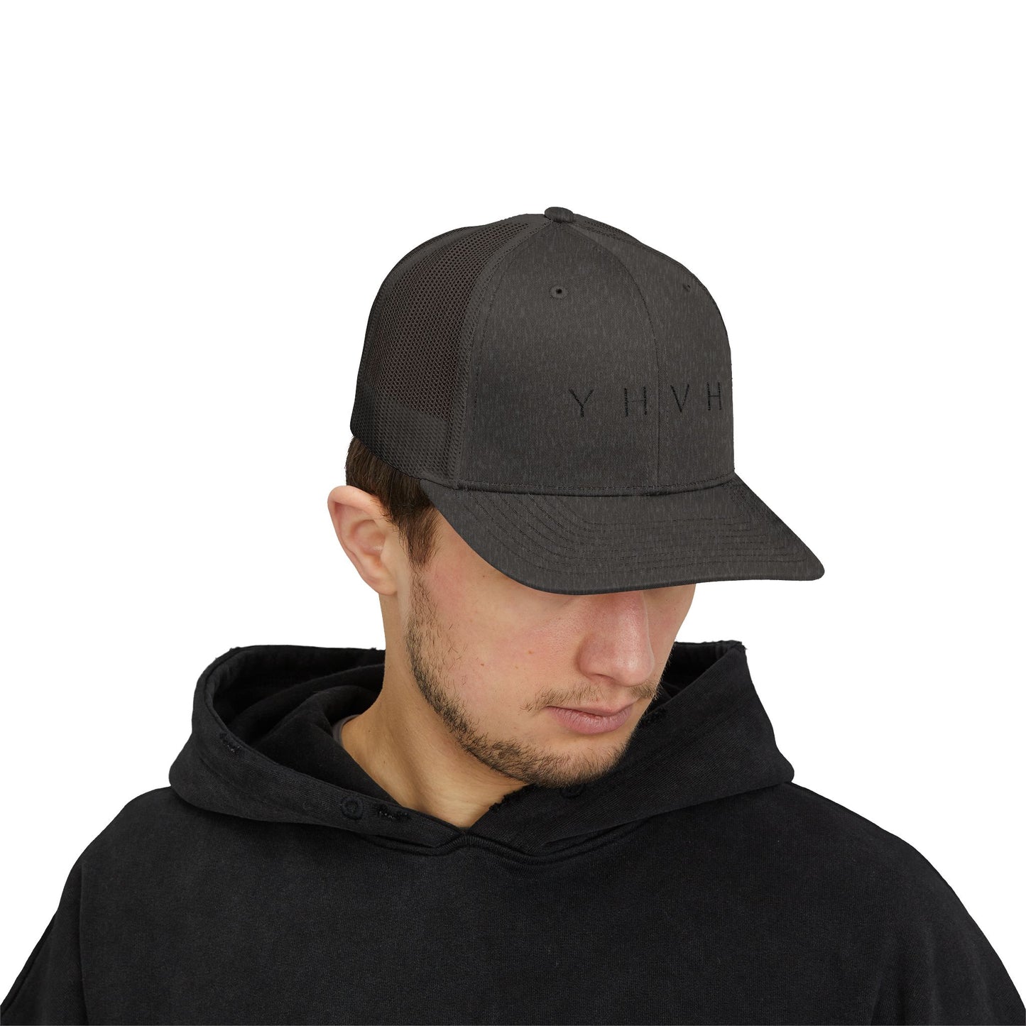 YHVH Trucker Cap – Minimalist Snapback Hat