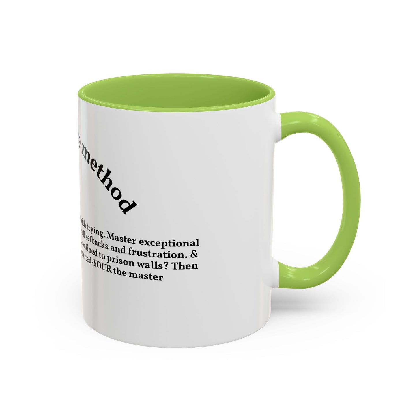 Motivation by andrew tate — "Universal tate method" Accent Mug