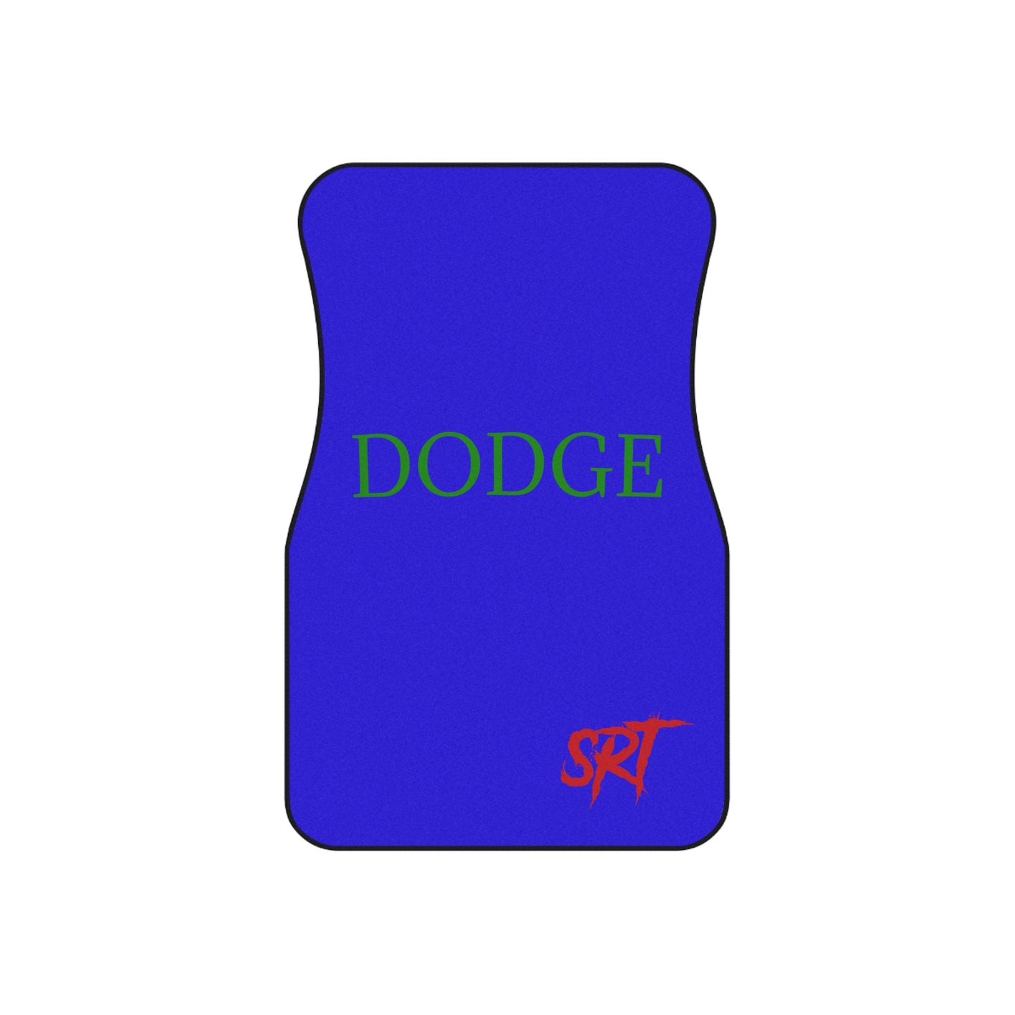 Hellcat Dodge Car Floor Mats (2x Front) – Blue & Green SRT Logo