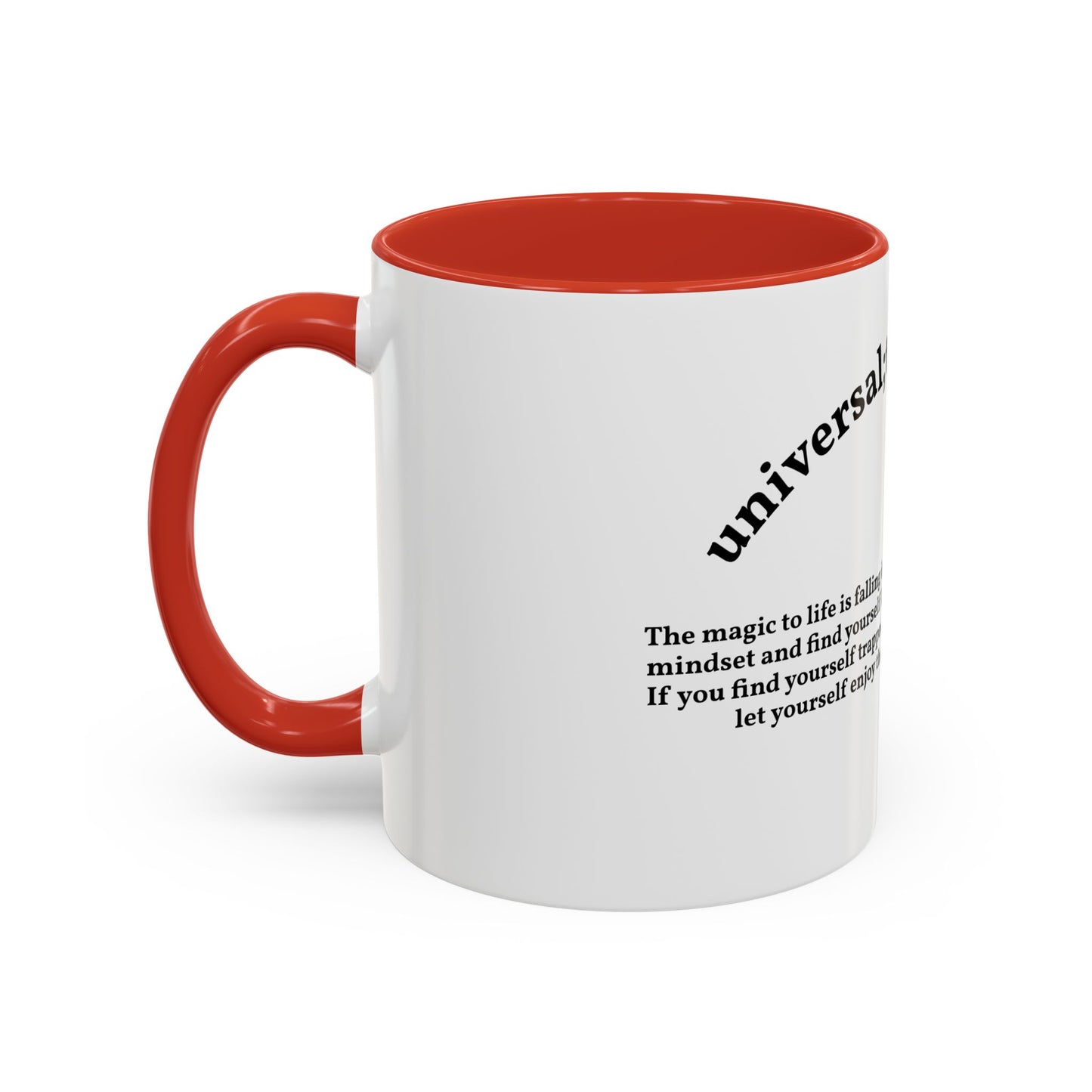Motivation by andrew tate — "Universal tate method" Accent Mug