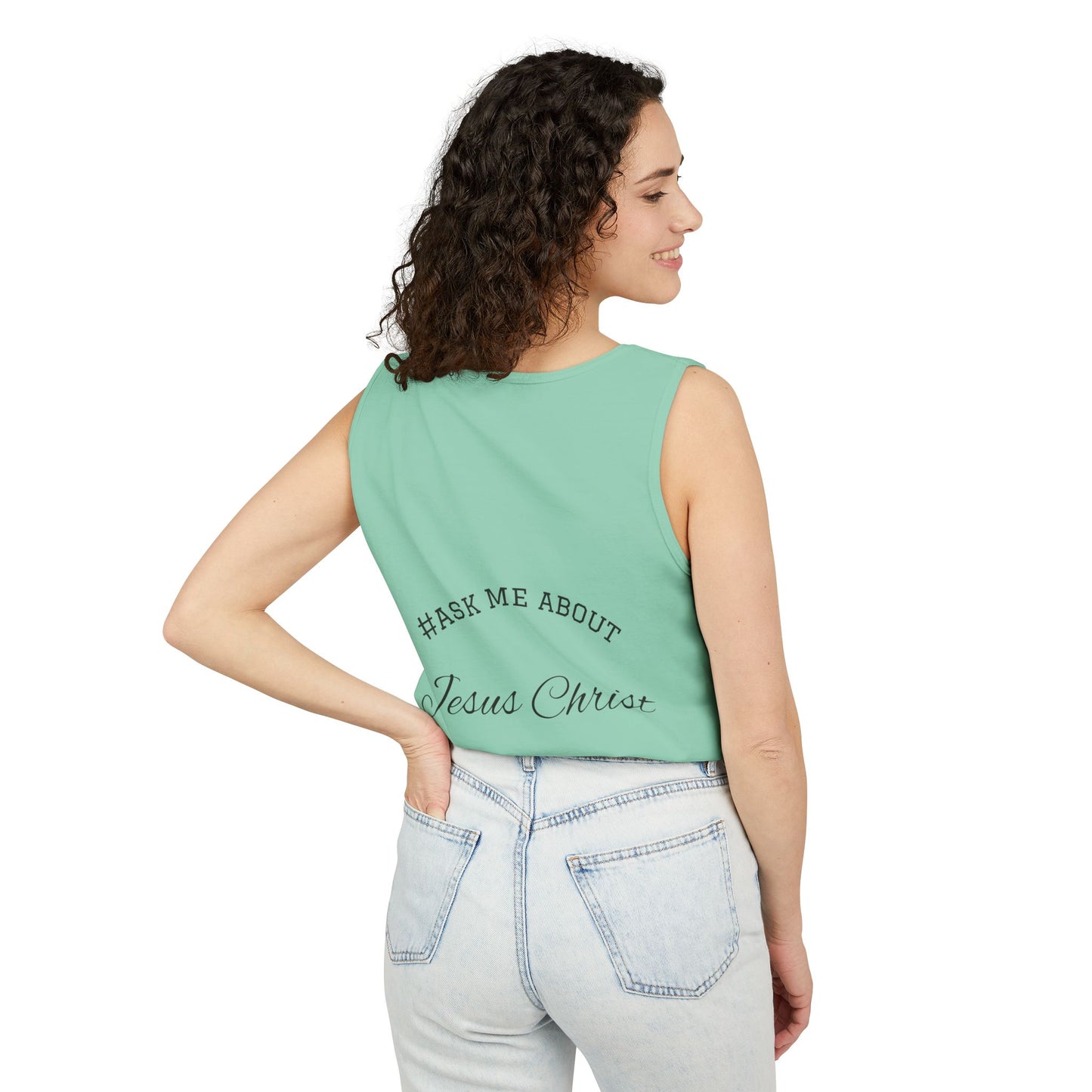 Daughter of the King, #AskAboutChrist Tank/Crop Top — Christian Faith 'Viral Trendy' Crop Top