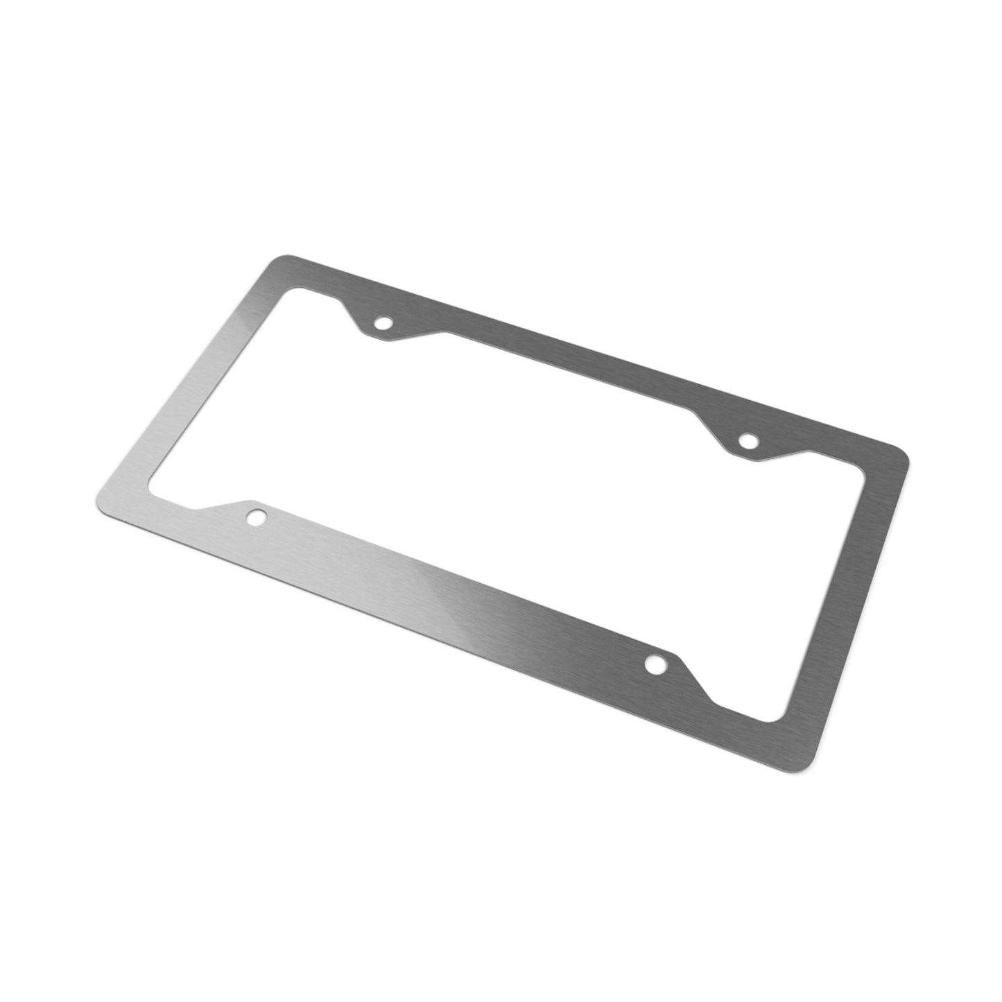 "Well behaved woman rarely make history themed purple plate" Metal License Plate Frame — Stainless Steel Car Tag Holder
