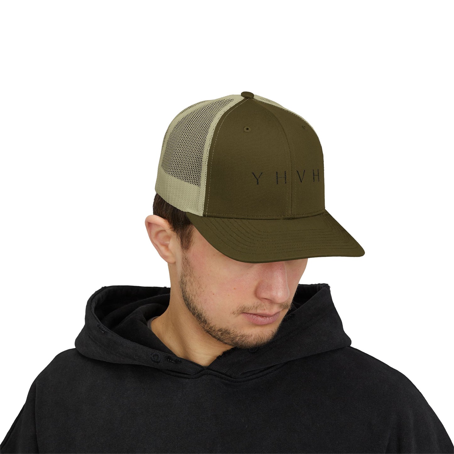YHVH Trucker Cap – Minimalist Snapback Hat
