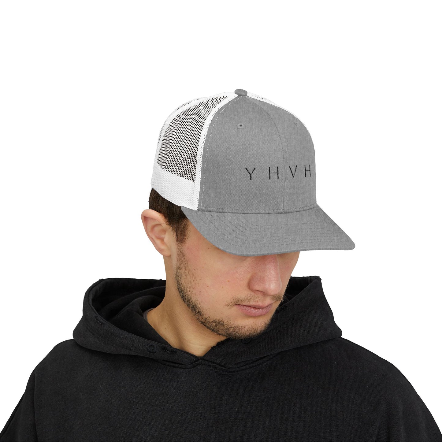 YHVH Trucker Cap – Minimalist Snapback Hat