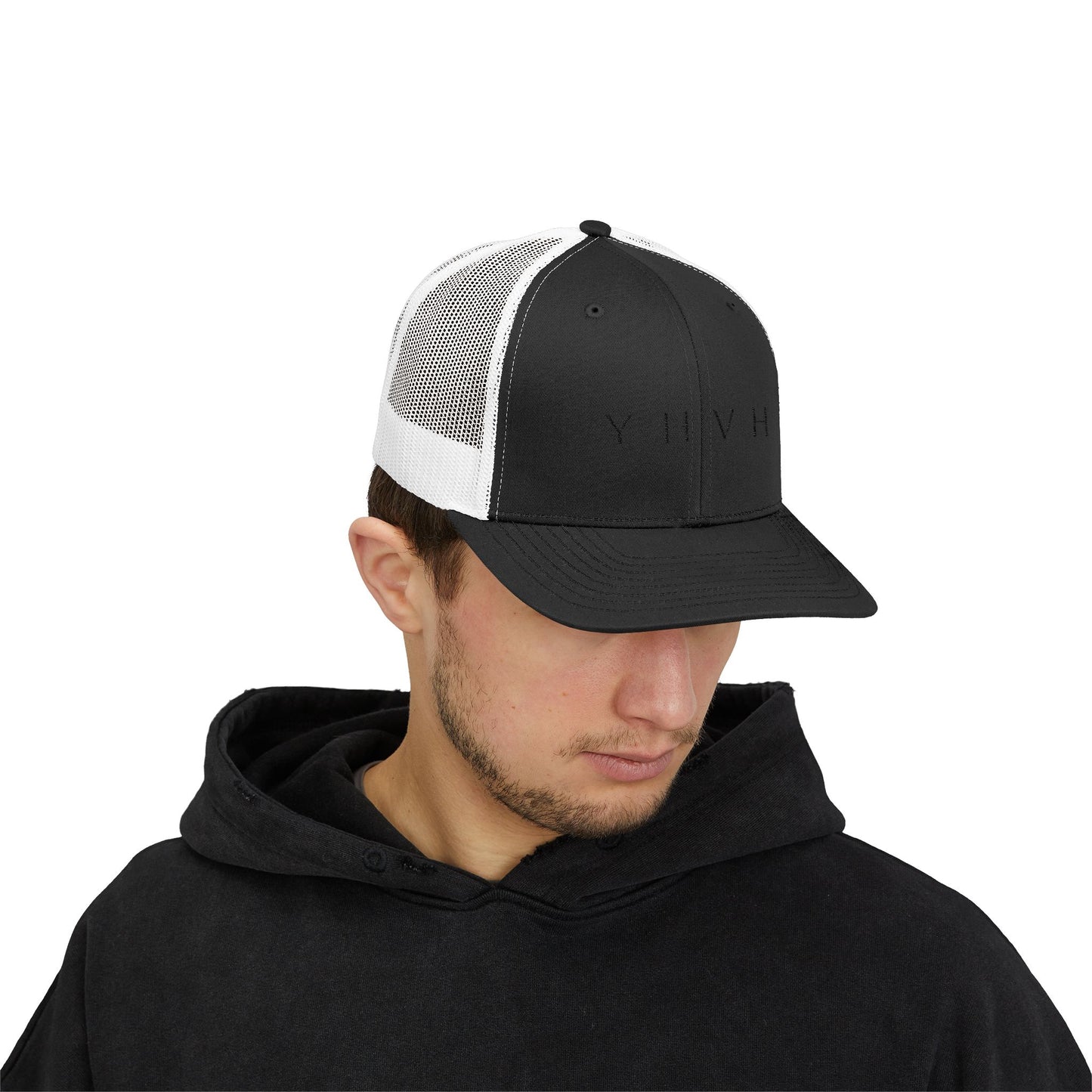 YHVH Trucker Cap – Minimalist Snapback Hat