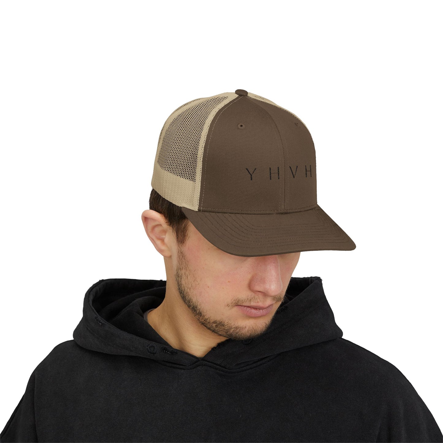 YHVH Trucker Cap – Minimalist Snapback Hat