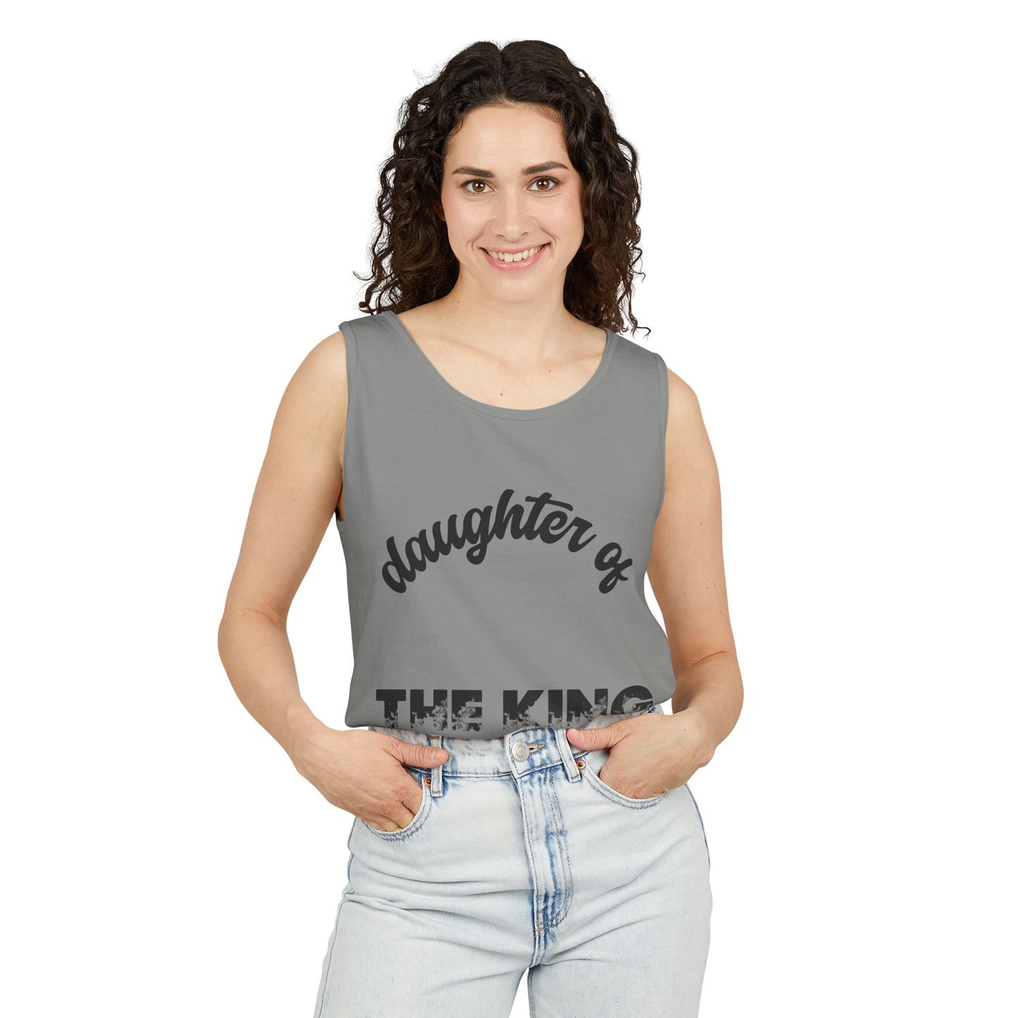 Daughter of the King, #AskAboutChrist Tank/Crop Top — Christian Faith 'Viral Trendy' Crop Top