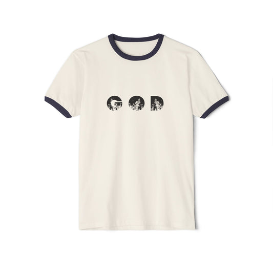 Christian T-Shirt — "front:God.. Follower of Christ, protector by nature..." Back