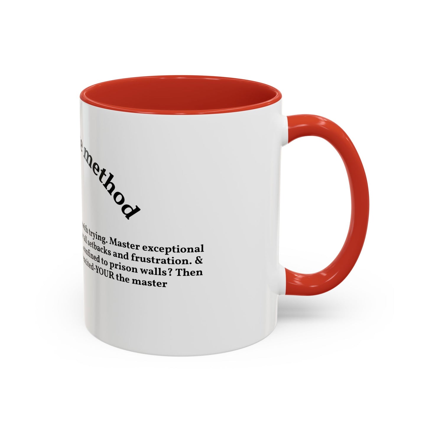 Motivation by andrew tate — "Universal tate method" Accent Mug
