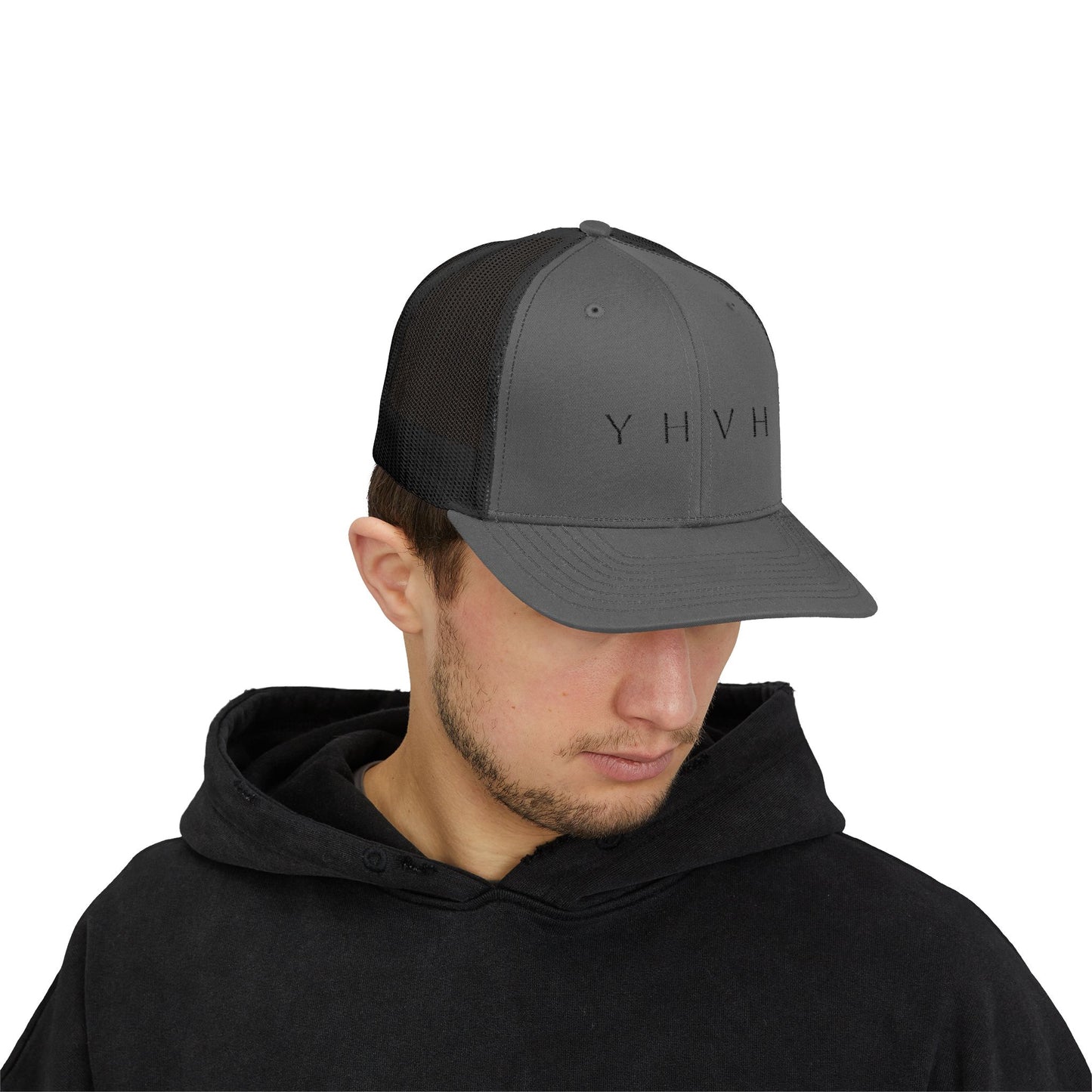 YHVH Trucker Cap – Minimalist Snapback Hat