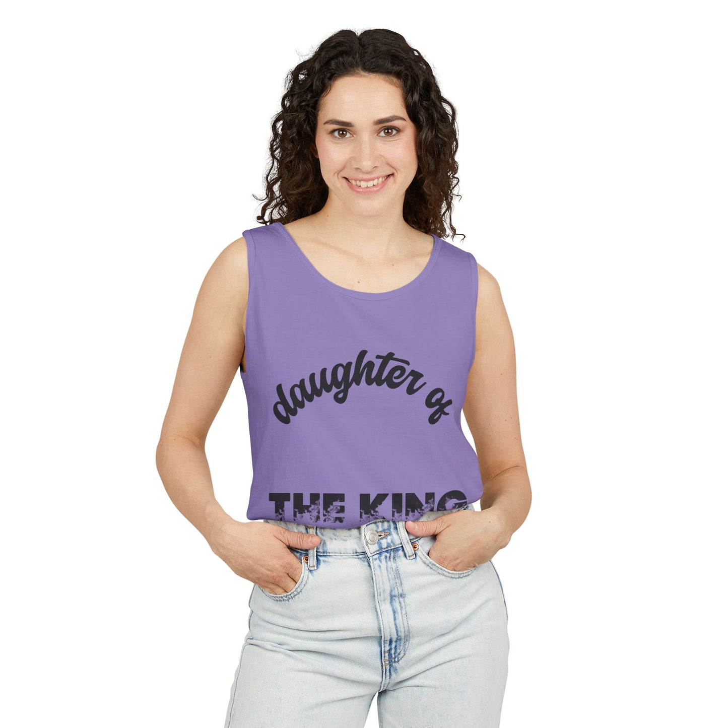 Daughter of the King, #AskAboutChrist Tank/Crop Top — Christian Faith 'Viral Trendy' Crop Top