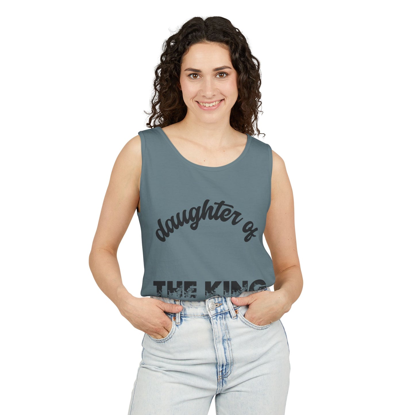 Daughter of the King, #AskAboutChrist Tank/Crop Top — Christian Faith 'Viral Trendy' Crop Top