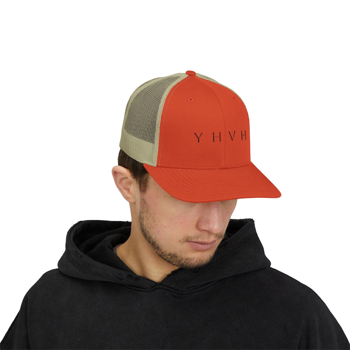 YHVH Trucker Cap – Minimalist Snapback Hat