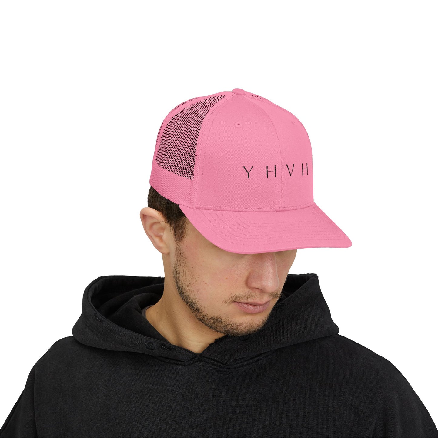 YHVH Trucker Cap – Minimalist Snapback Hat