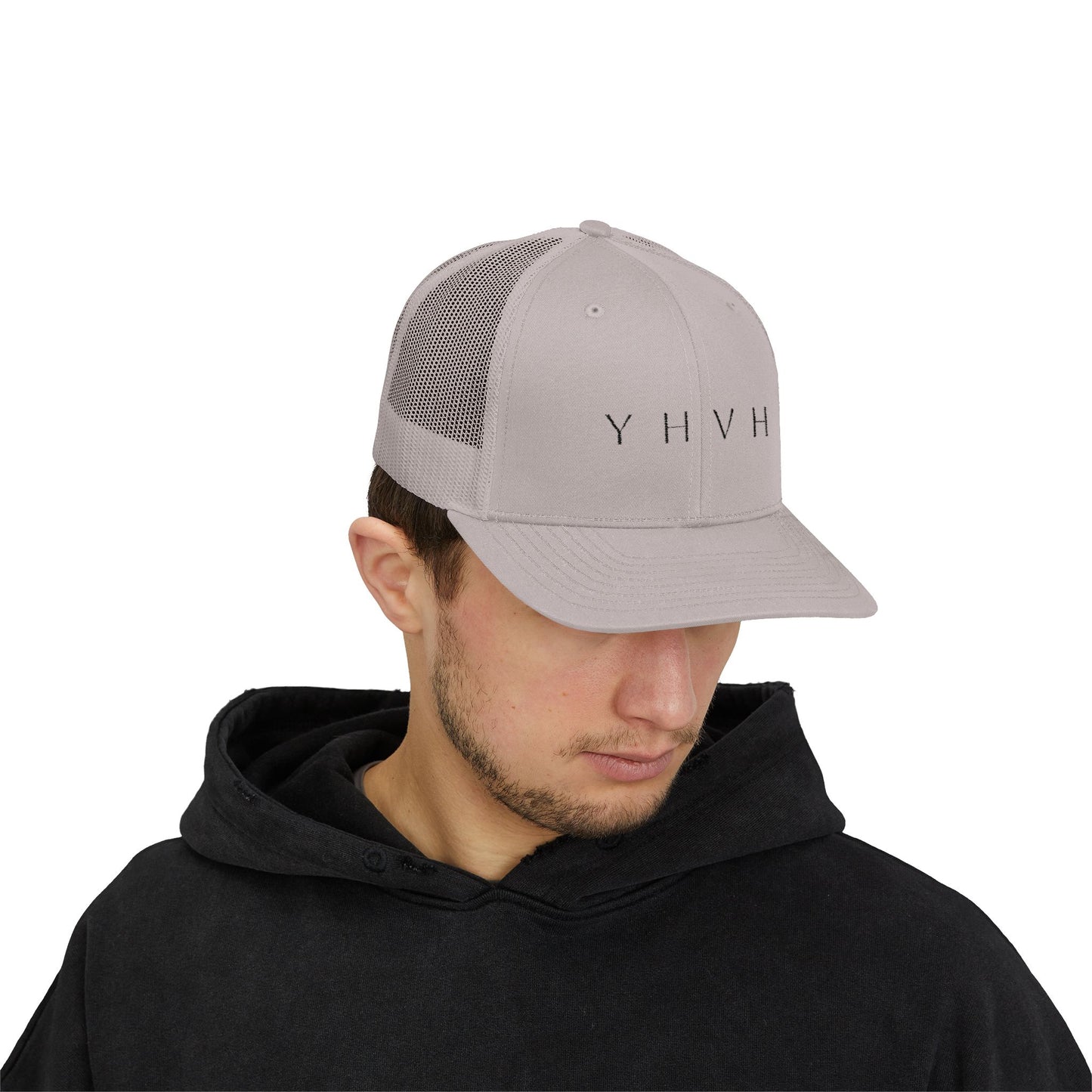 YHVH Trucker Cap – Minimalist Snapback Hat