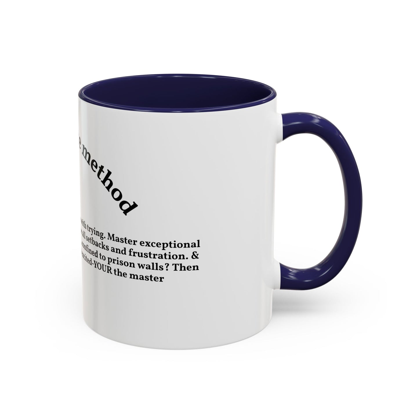Motivation by andrew tate — "Universal tate method" Accent Mug