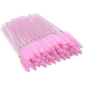 100 PCS Disposable Mascara Brushes Crystal Eyelash Brushes Mascara Wands Applicator Eyelash Extensions Makeup Tools Eyebrow Brush (Pink)